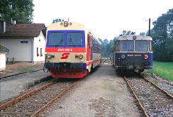 005. Zugkreuzung Bf. Voitsdorf 28.07.1989 hr Scan vom Dia