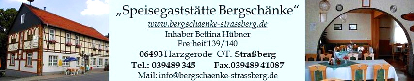 Restaurant Bergschnke Straberg im Harz