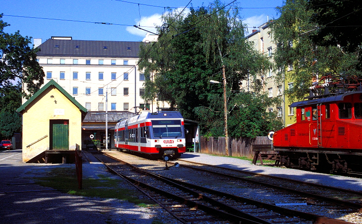 k-001 ET 22.158 Linzer Lokalbahn Bf. Linz 24.08.2002 foto gustav stehno