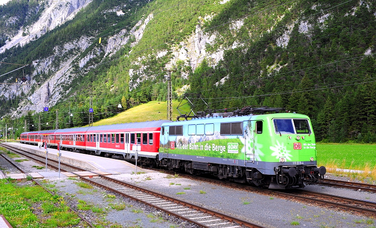 k-100 Karwendelbahn 26.07.2011 Bahnhof Scharnitz foto herbert rubarth