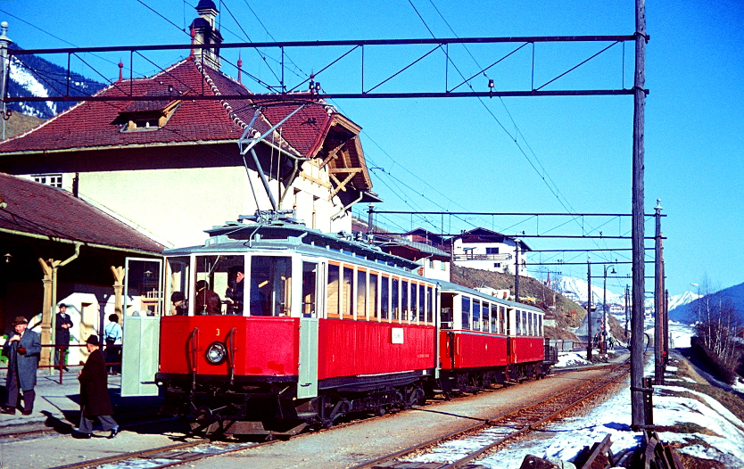 k-100 Stubaitalbahn Bf. Fulpmes ca. April 1974 Foto Gustav Stehno