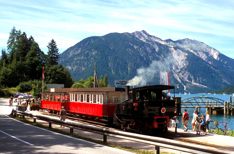 k-AB002 Lok  Maurach Seespitz Schiffsanlegestelle am Achensee 10.08.2008 foto herbert rubarth