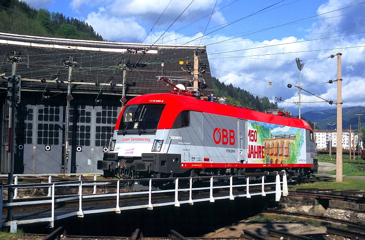 k-SE014 Taurus 1116200 150 Jahre Semmeringbahn 16.05.2004 Zf. M�rzzuschlag foto herbert rubarth