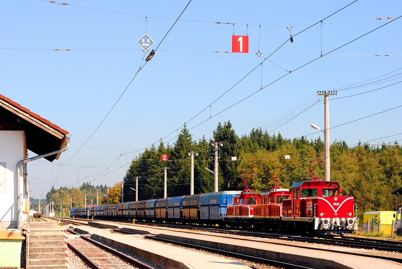 k-SLB Rckfhrung Kohlezug v. Kraftwerk Riedersbach Bahnhof Brmoos am 26.09.2011 Bild Ingo Kroneberger