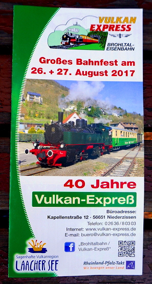 k-001. Jubiläum 40 Jahre Vulkan-Express