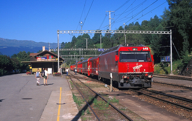 k-009 Albulabahn Ge 4.4 III. Bf. Filisur 29.07.2002 foto herbert rubarth