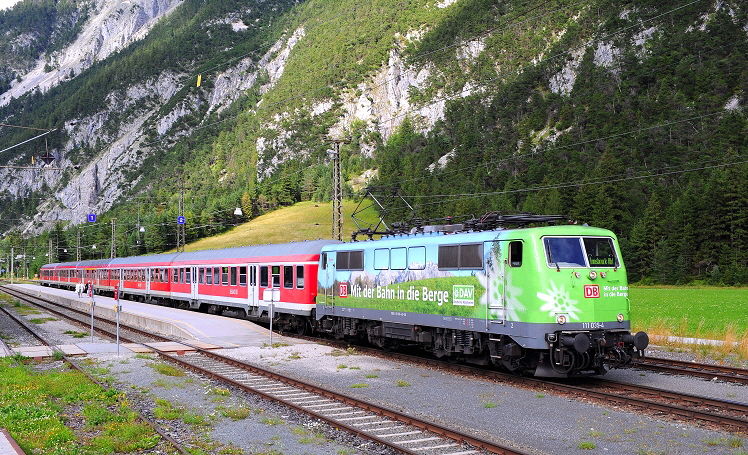 k-100 Karwendelbahn 26.07.2011 Bahnhof Scharnitz foto herbert rubarth