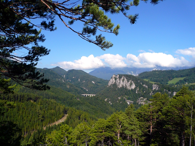 k-012 20 Schilling Blick Semmering Bahnwanderweg