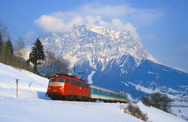 k-205 Au�erfernbahn bei Lermoos Zugspitzwand Foto. J. Schmoll